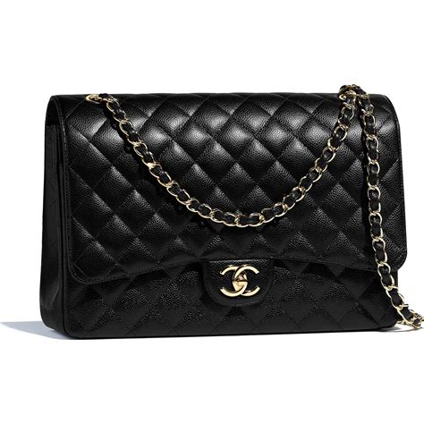 chanel classic so black price|Large classic handbag, Grained calfskin & gold.